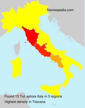 Surname Tuli in Italy Surname Tuli in Italy