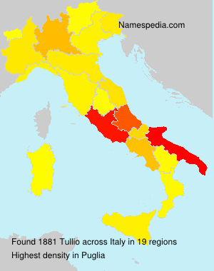 Surname Tullio in Italy Surname Tullio in Italy