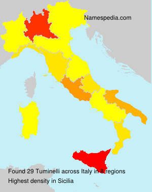 Surname Tuminelli in Italy Surname Tuminelli in Italy