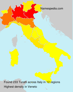 Surname Turatti in Italy Surname Turatti in Italy