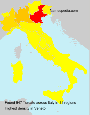 Surname Turcato in Italy Surname Turcato in Italy