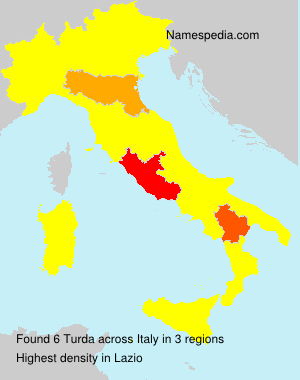 Surname Turda in Italy Surname Turda in Italy