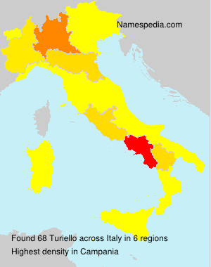 Surname Turiello in Italy Surname Turiello in Italy
