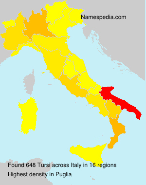 Surname Tursi in Italy Surname Tursi in Italy