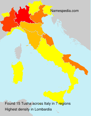 Surname Tusha in Italy Surname Tusha in Italy