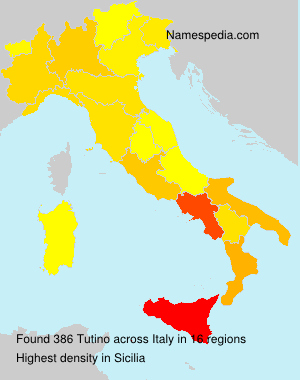 Surname Tutino in Italy Surname Tutino in Italy