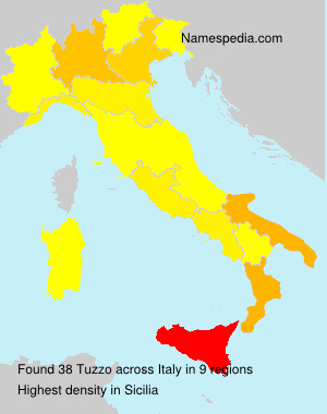 Surname Tuzzo in Italy Surname Tuzzo in Italy