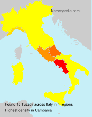 Surname Tuzzoli in Italy Surname Tuzzoli in Italy