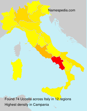 Surname Uccella in Italy
