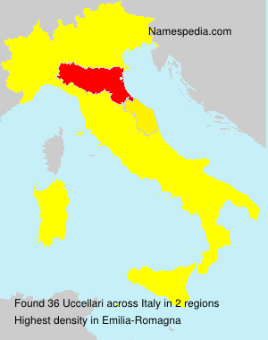 Surname Uccellari in Italy