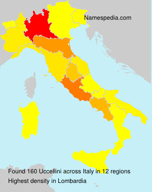 Surname Uccellini in Italy