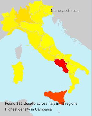 Surname Uccello in Italy