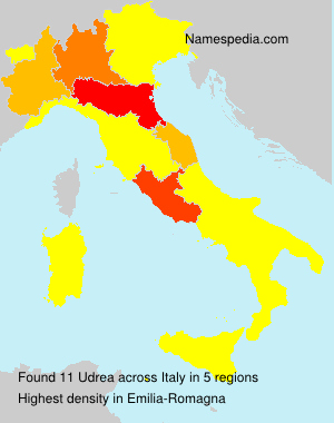 Surname Udrea in Italy Surname Udrea in Italy
