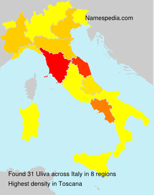 Surname Uliva in Italy Surname Uliva in Italy