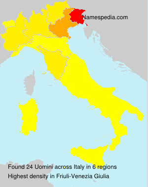 Surname Uomini in Italy Surname Uomini in Italy