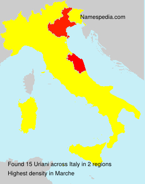 Surname Uriani in Italy Surname Uriani in Italy