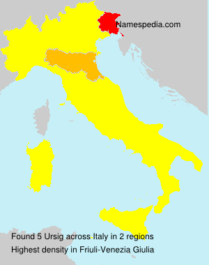 Surname Ursig in Italy Surname Ursig in Italy