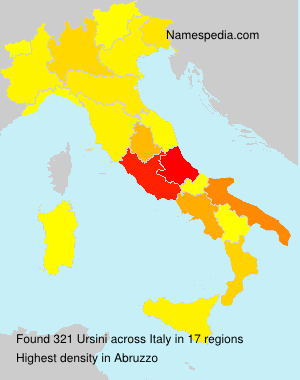 Surname Ursini in Italy Surname Ursini in Italy