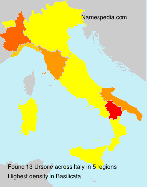 Surname Ursone in Italy Surname Ursone in Italy