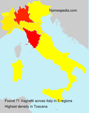 Surname Vaghetti in Italy Surname Vaghetti in Italy