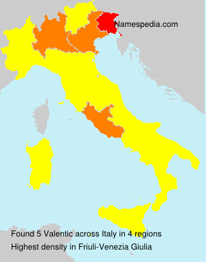 Surname Valentic in Italy Surname Valentic in Italy