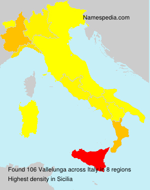 Surname Vallelunga in Italy Surname Vallelunga in Italy