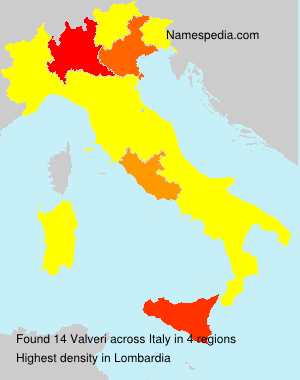 Surname Valveri in Italy Surname Valveri in Italy