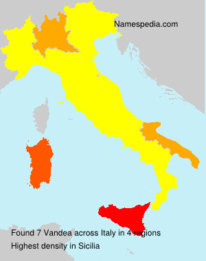 Surname Vandea in Italy Surname Vandea in Italy