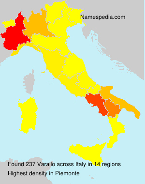 Surname Varallo in Italy Surname Varallo in Italy