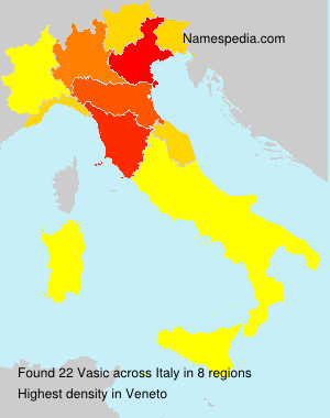 Surname Vasic in Italy Surname Vasic in Italy