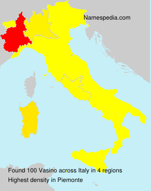 Surname Vasino in Italy Surname Vasino in Italy