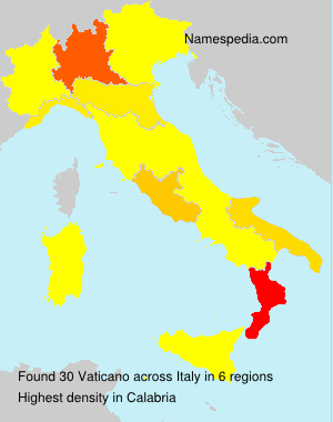 Surname Vaticano in Italy Surname Vaticano in Italy