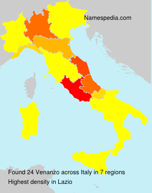 Surname Venanzo in Italy Surname Venanzo in Italy