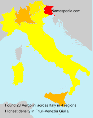 Surname Vergolini in Italy Surname Vergolini in Italy