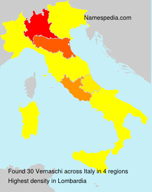 Surname Vernaschi in Italy Surname Vernaschi in Italy