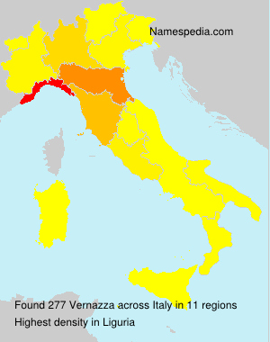 Surname Vernazza in Italy Surname Vernazza in Italy