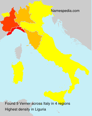 Surname Verner in Italy Surname Verner in Italy