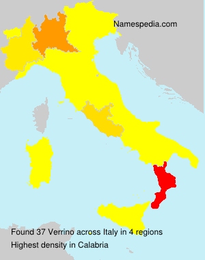 Surname Verrino in Italy Surname Verrino in Italy