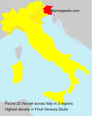 Surname Verzier in Italy Surname Verzier in Italy