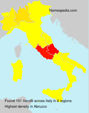 Surname Verzilli in Italy Surname Verzilli in Italy