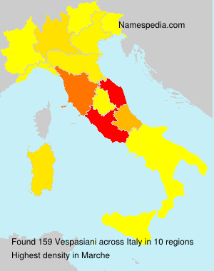 Surname Vespasiani in Italy Surname Vespasiani in Italy