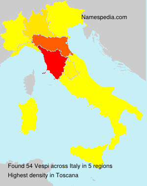 Surname Vespi in Italy Surname Vespi in Italy