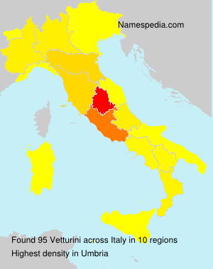 Surname Vetturini in Italy Surname Vetturini in Italy