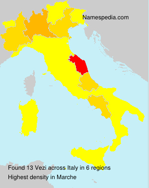 Surname Vezi in Italy Surname Vezi in Italy