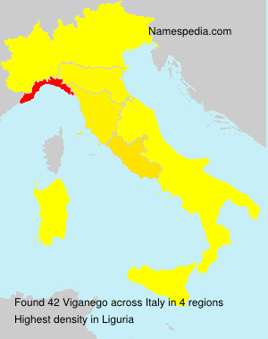 Surname Viganego in Italy Surname Viganego in Italy