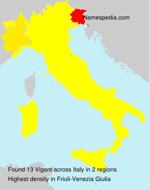 Surname Vigant in Italy Surname Vigant in Italy