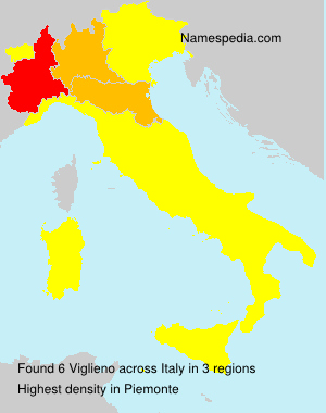 Surname Viglieno in Italy Surname Viglieno in Italy