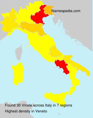 Surname Vinale in Italy Surname Vinale in Italy