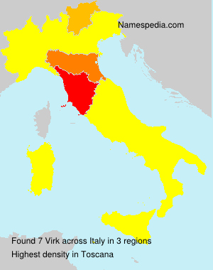Surname Virk in Italy Surname Virk in Italy