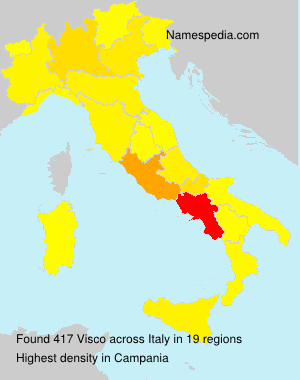 Surname Visco in Italy Surname Visco in Italy